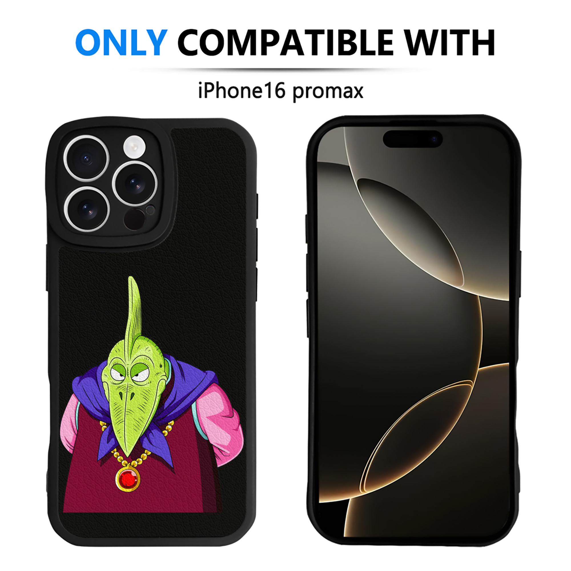 （画像用） ドラゴンボール DRAGON BALL 【iPhone 16シリーズ対応】シリコンスマホケース（レザー調） 材質：シリコン